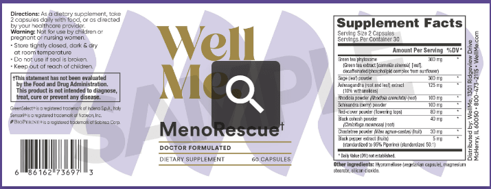 menorescue supplement fact